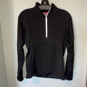 New Balance black quarter zip lightweight fleece